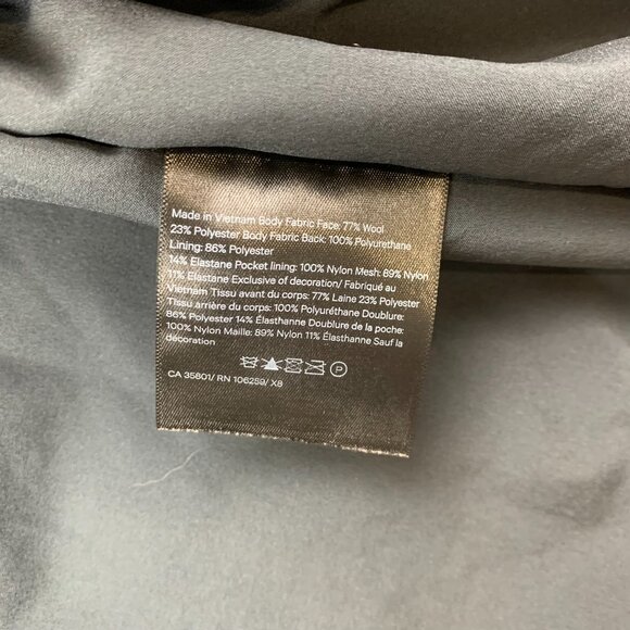 Lululemon Men Storm Break Rain Jacket Wool Large Gray Full Zip Waterproof M4950S - Picture 11 of 16